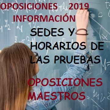 oposiciones-maestros-2019.-sedes-y-horarios